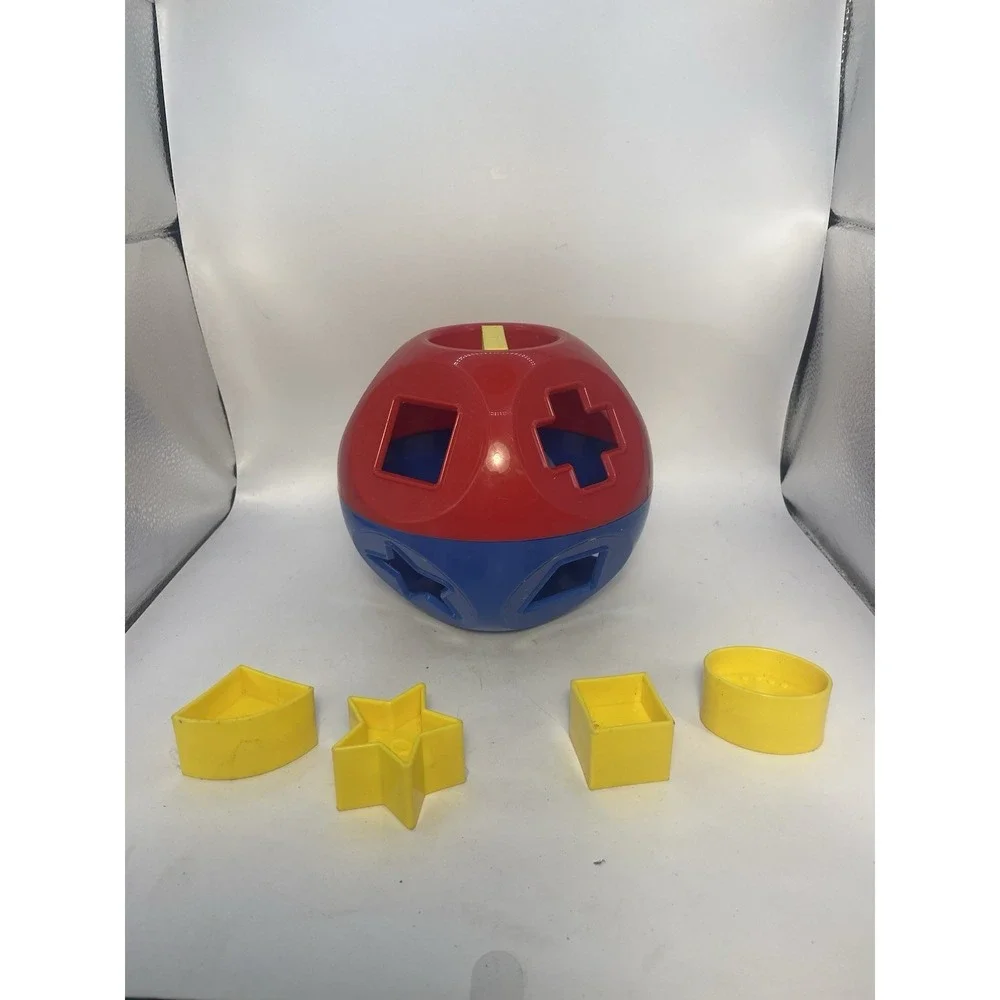 Vintage Tupperware Shape-O Toy Ball Shape Sorter InCOMPLETE 4 Piece Only 6